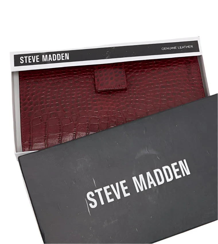 STEVE MADDEN MAROON Steve madden everyday women's maroon wallet men's wallets for Men | Best Price UAE